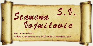 Stamena Vojmilović vizit kartica